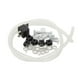 thumbnail image 3 of 12V DC 5 / Five Trompeta Kit De Compresor De Bocina De Aire Potente Y Ruidoso 130db Para Coche Van Camión Barco Barco - Cromo Soledad 5 cuerno de trompeta de aire, 3 of 7
