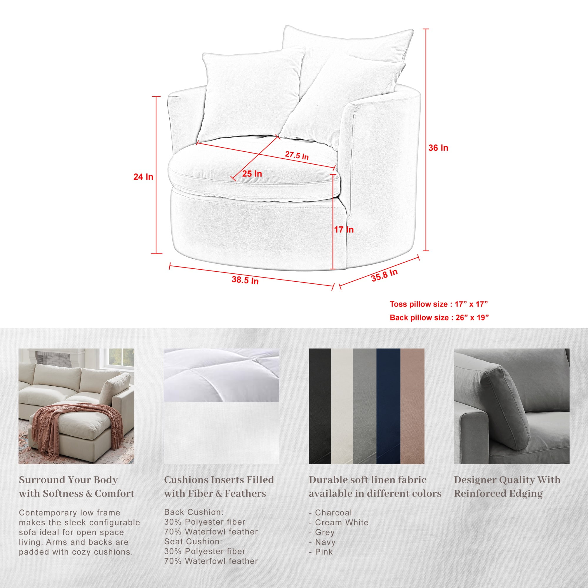 Saniyah armchair sale