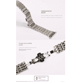 thumbnail image 4 of LEIXIUER Bling Stainless Steel Metal Wristbands Compatible with Apple Watch Bands 41mm 40mm 38mm 49mm 45mm 44mm 42mm Diamonds Metal Band Replacement iWatch Series 9 8 7 SE 6 5 4 3 2 1 Ultra Strap, 4 of 10