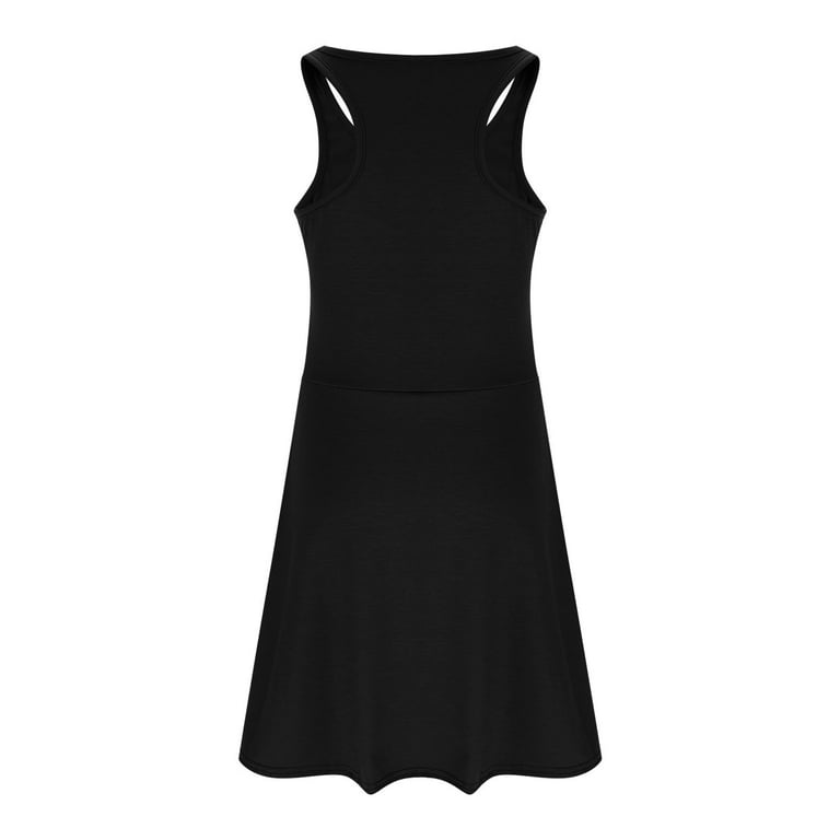 Little Girls A-Line Dress Clearance Girls Sleeveless Tennis Dresses A-Line  Workout Dress Racerback Dress School Sports Dresses Athletic Outfits New  Black 4-5 Years - Walmart.com