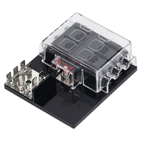 Caja de fusibles de cuchilla, caja de fusibles de cuchilla de 6 vías, caja de fusibles de cuchilla, tablero de bloque de fusibles de cuchilla, acabado de lujo