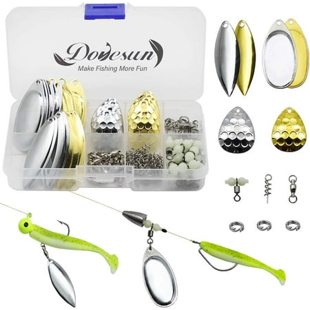 Dovesun Fishing Lure Making Kit Spinner Making Kit Inline Spinner Baits  Trout Lures Fishing Gift DIY Kit Inline Spinner 