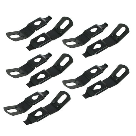 Spring Hanger - Uxcell 34.5mmx10mmx6mm Picture Photo Frame Metal Spring Turn Clip Hanger Black 10pcs