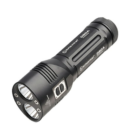 SUNWAYMAN D80A Double-headed LED Flashlight - 2,000 Lumens - 2x CREE XM-L2 (U2) LED - Runs on 8x AA (Best Double Aa Flashlight)