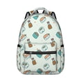 thumbnail image 1 of Japanese Food Students Backpack Sushi Roll Rice Fish Avocado School Bag with Sushi Party Cartoon Design, Comfortable and Adjustable Strap for Students, 1 of 5