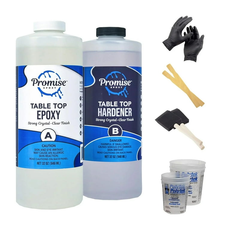 EPOXY Resin Crystal Clear 16 oz Kit. for Super Gloss Coating and TABLETOPS:  : Industrial & Scientific