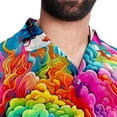 thumbnail image 5 of Mind car Men's Short Sleeve Casual Printed Button Down Beach Shirts, 5 of 6