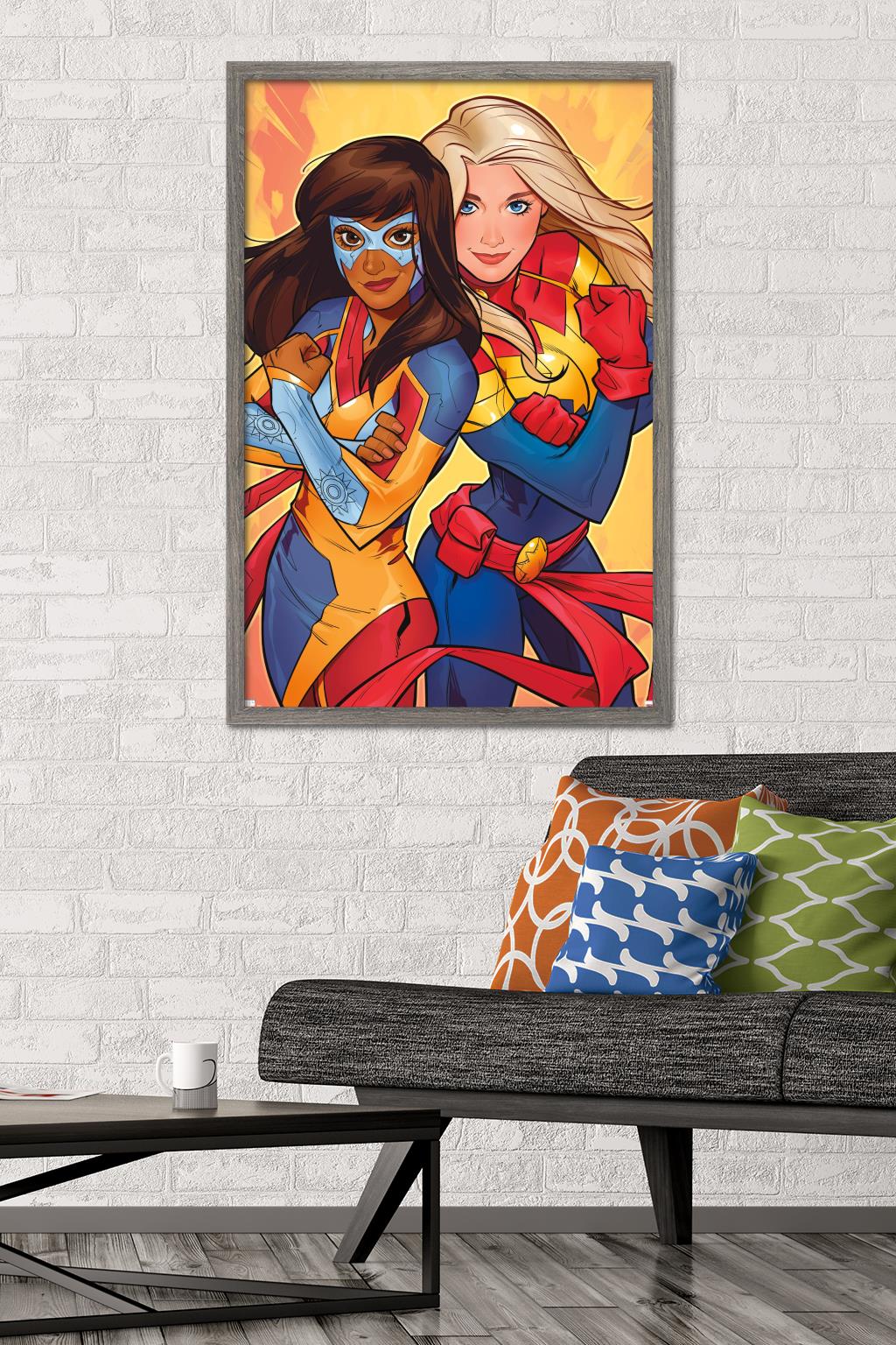 Marvel Comics - Ms. Marvel - Marvel Team-Up #5 Wall Poster, 22.375" x 34", Framed
