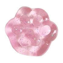 5Pcs Kneadable Stress RelievingToys under $5! Xqxayjr Glitter Stress ReliefToy, Sparkle Cat Paw FidgetToy, Kneadable Sensory Stress Ball for AdultsKids, Cute Glitter SqueezeToyfor Anxiety Relief