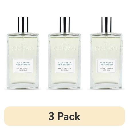 (3 pack) Cremo Men s Spray Cologne Blue Cedar & Cypress 3.4 oz