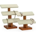 thumbnail image 6 of Watch Stand For Men Jewelry Organizer Stand Creative T-Shaped Watch Stand 2-Tier Jewelry Display Stand Watch Bracelet Necklace Holder Jewelry Storage Rack Jewelry Display Stand(A), 6 of 7
