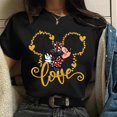 thumbnail image 1 of Valentine's Day Gift Disney Mickey Mouse Women's Crewneck High-Quality Casual 100% Cotton T-shirt Free ShippingXL Gao Jinjia LED, 1 of 2
