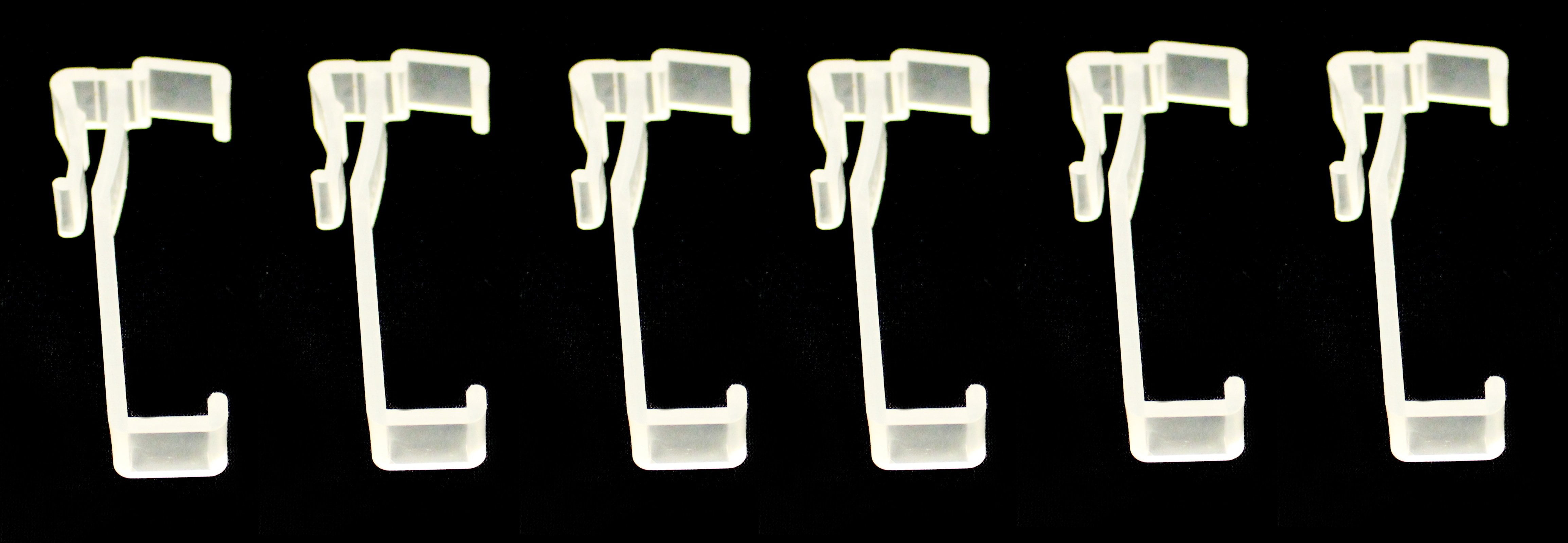 3 Inch Valance Clips for Window Blinds Pick your Quantity 6 Pack