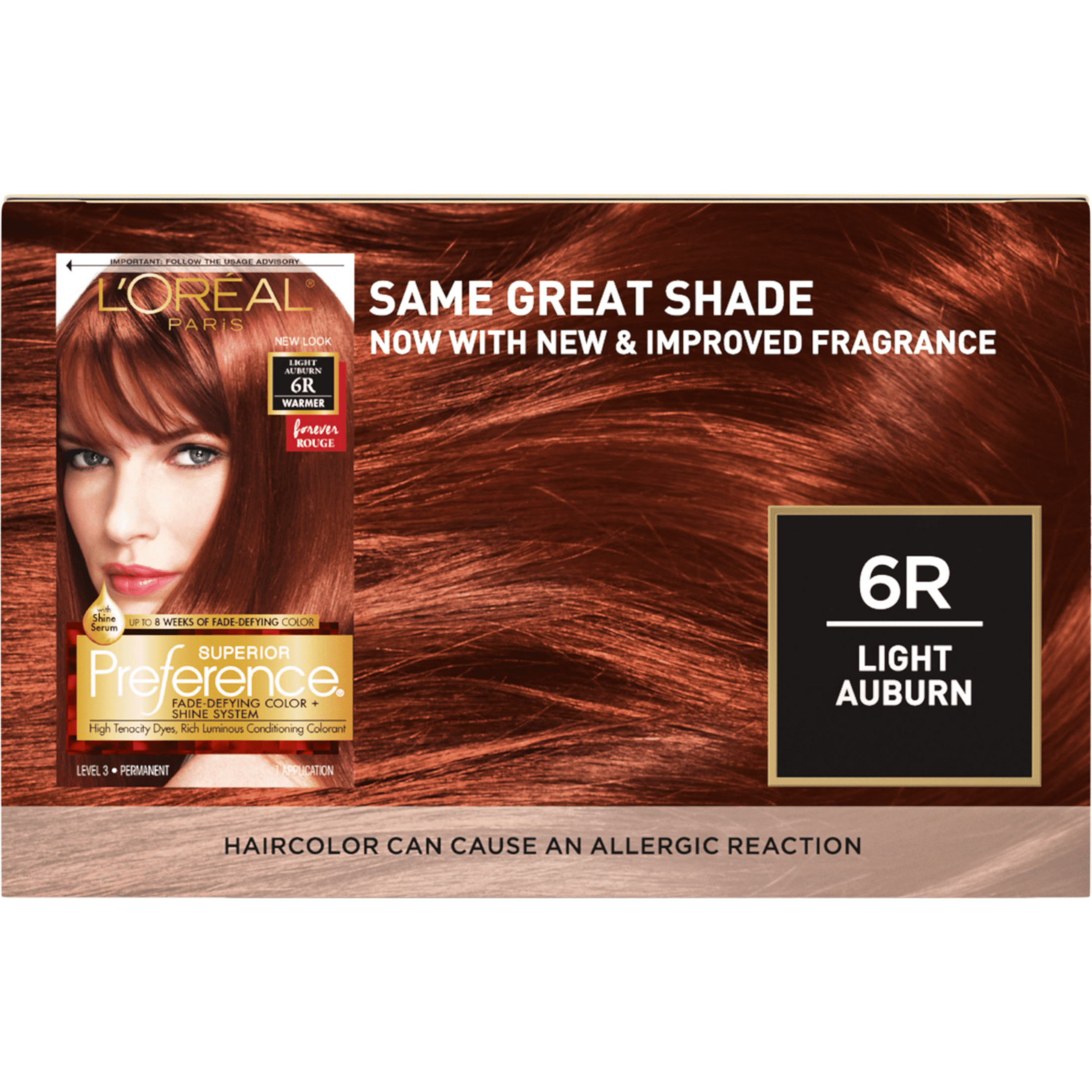Paris Superior Preference Permanent Hair Color, 6R Light Auburn - Walmart.com