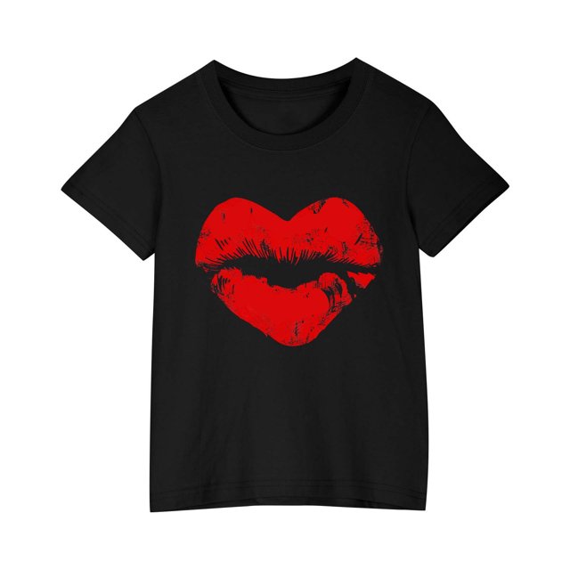 Zpanxa Chemises Filles T-Shirt à Imprimé d'Halloween Col Rond Manches Courtes Haut Mode en Coton 4 Ans