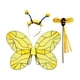 thumbnail image 1 of Disfraz de abeja con alas para mujeres y niñas, ideal para cumpleaños, festivales, carnavales y fiestas. y varita para la diadema, 1 of 8