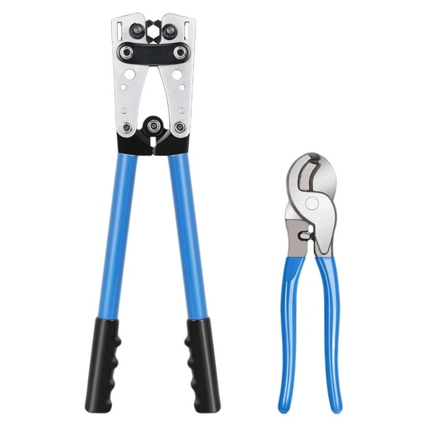 Battery cable deals lug crimping tool