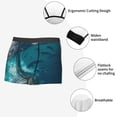 thumbnail image 3 of Pofeuu Airplane Shark Print Men’s Boxer Briefs, Moisture-Wicking Underwear, Regular,Trunk-XX-Large, 3 of 5