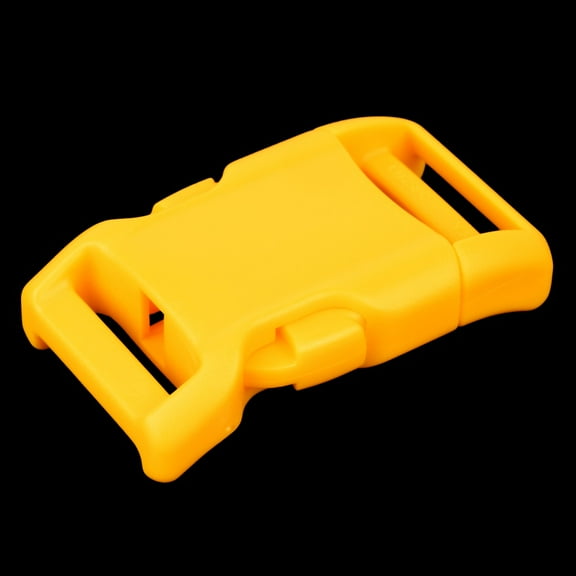 10 - 1 inch Yellow YKK Contoured Side Release Plastic Buckle