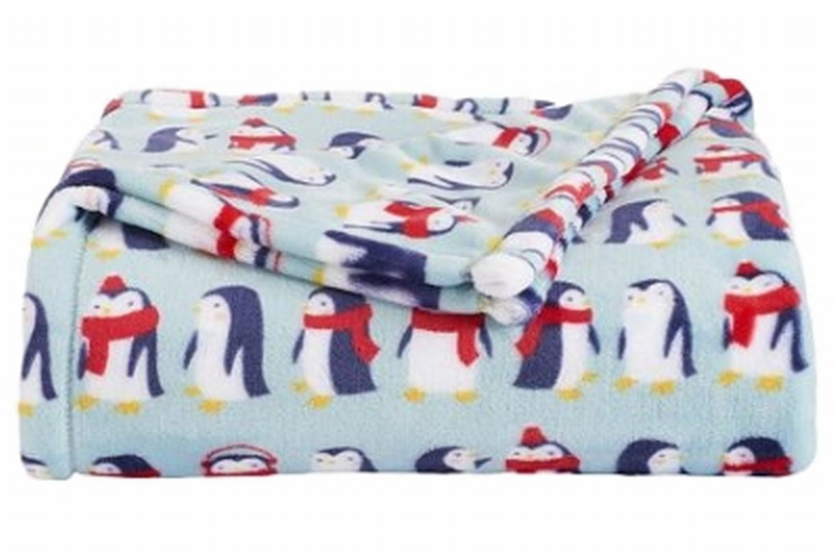 50 x 60 Lunarable Africa Soft Flannel Fleece Throw Blanket Multicolor World Map Africa America Penguins Atlantic Pacific Animals Australia Cozy Plush for Indoor and Outdoor Use 