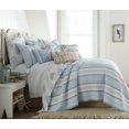 thumbnail image 4 of Levtex Home - Ipanema Quilt Set - Full/Queen Quilt + Two Standard Pillow Shams - Coastal - Blue, Taupe and Cream - Quilt Size (88x92in.) and Pillow Sham Size (26x20in.) - Reversible - Cotton Fabric, 4 of 7