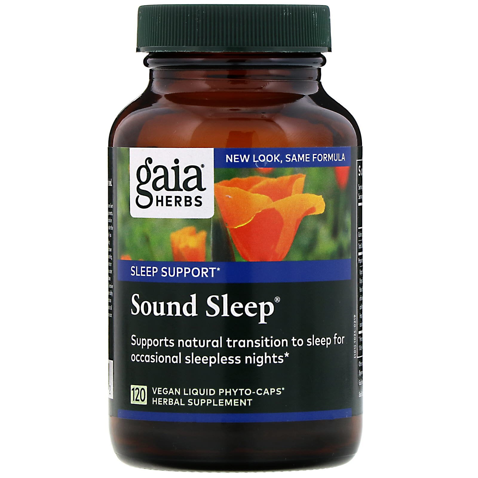 Gaia Herbs Sound Sleep 120 Vegan Liquid PhytoCaps