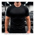 thumbnail image 4 of Playera Athletic Word para Hombre Cuello Redondo Manga Corta Negro Talla G, 4 of 4