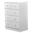 thumbnail image 4 of Enyopro 5 Drawer Dresser for Bedroom,Modern White Wood Storage Cabinet with Large Organizer, Tall Chest of Drawers for Living Room, Kids Room and Hallway, 4 of 10