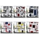thumbnail image 5 of Bewildely Cortinas de ducha geométricas abstractas modernas de tela de primera calidad, fáciles de limpiar, fáciles de instalar, fáciles Juegos de accesorios de baño xtl274, 5 of 6