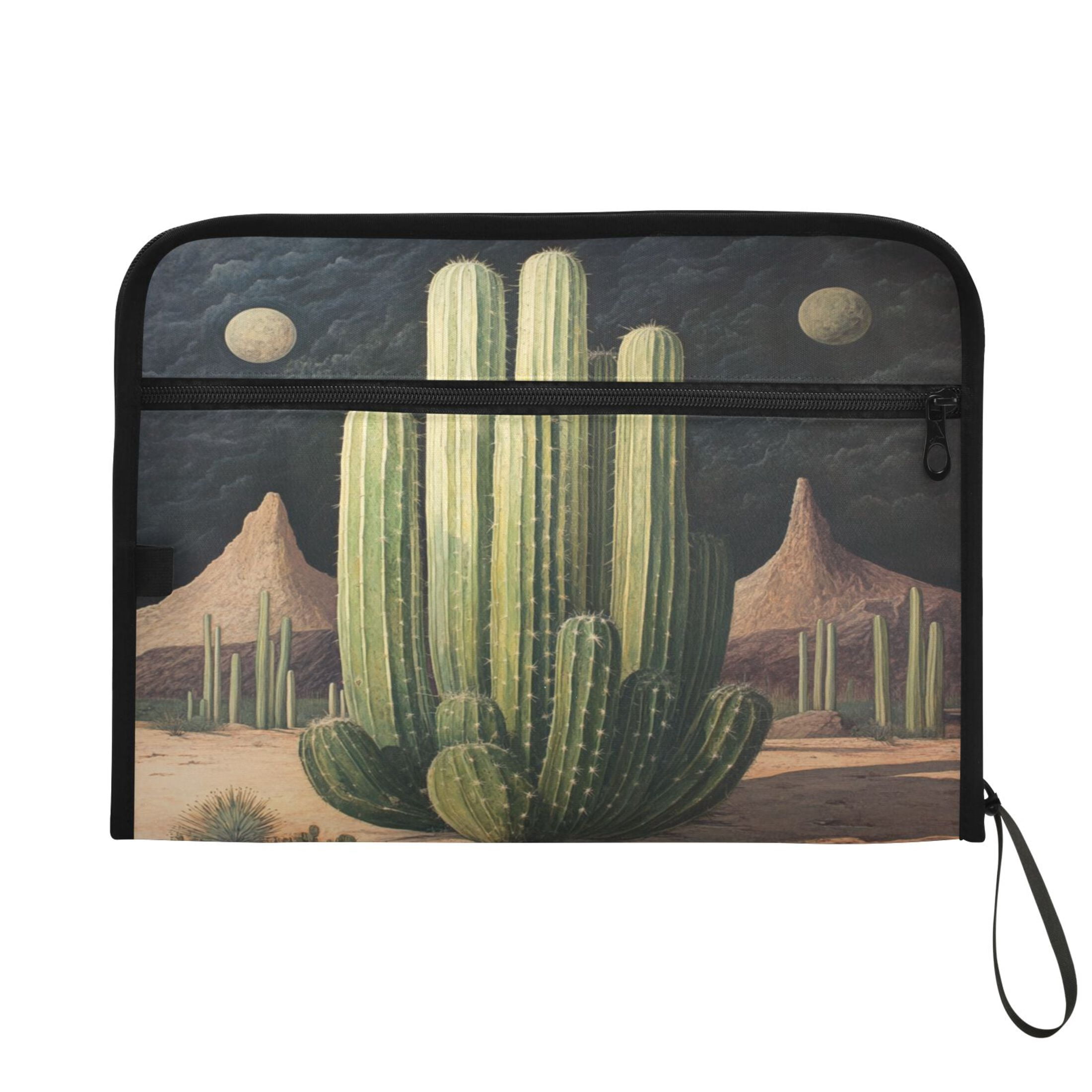WOBOGO Eldritch Cactus Expanding File Folder Letter Size Accordion Filing Organizer 13 Pocket Separate Organ Pocket