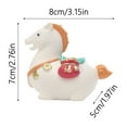 thumbnail image 3 of ZJNGJC Chinese Style Ancient Horse Statue Ornament Adorable Resin Figurine Crafts for Garden Car Dashboard Tabletop Office Shelf Decorations C, 3 of 4