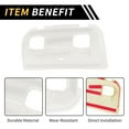 thumbnail image 4 of Unique Bargains 1 Pc Rear Window Switch Panel Trim Cover for Jeep Wrangler JL JLU 18-24 Rear Window Switch Control Panel Cover Trim Decoration ABS White, 4 of 6