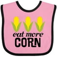 thumbnail image 3 of Inktastic Eat More Corn Boys or Girls Baby Bib, 3 of 4