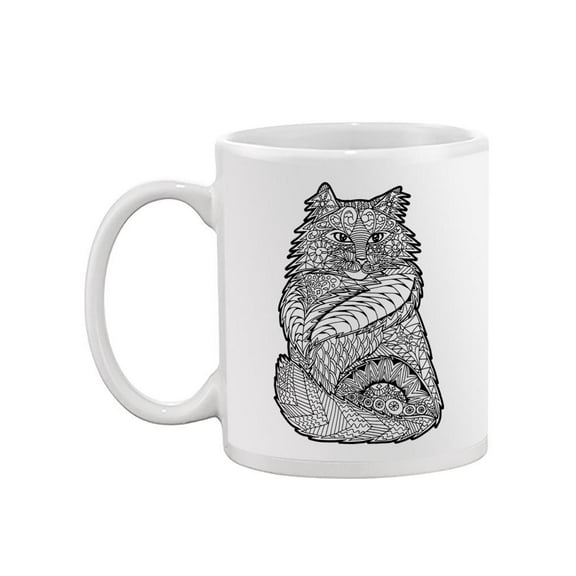 Cat Zentangle Style Mug  -Image by Shutterstock,