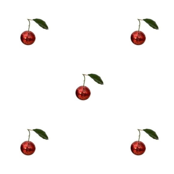Bearachild Cherry Disco Balls Modern Kawaii Mirror Lighting Glass Circle Sala de estar Decoración para el hogar para Bar DJ Club Red single Type2 NO2