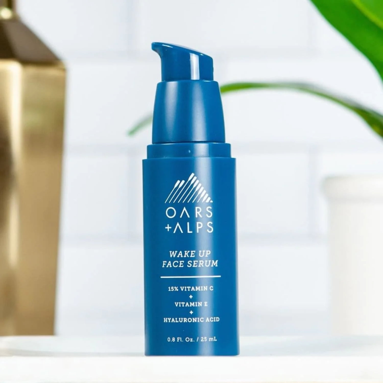 Oars + Alps Anti Aging Vitamin C Serum for Face, Infused with Vitamin C, Hyaluronic Acid, and Vitamin E, TSA Friendly, 0.8 Fl Oz