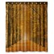 thumbnail image 1 of ABPHQTO Hermosa cortina de ducha de poliéster impermeable y ganchos de otoño Lane In The Forest 150x180 cm, 1 of 1