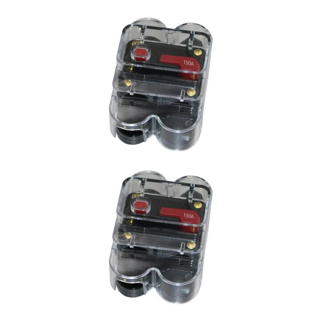 Thinsony DC 12V Car Auto Audio Radio Circuit Breaker Fuse for Enhanced Performance Black 150A 2Set
