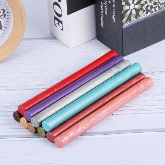 Raindrops 10Pcs Reusable Wax Sticks Assorted Color for Wedding Invitations and Decor