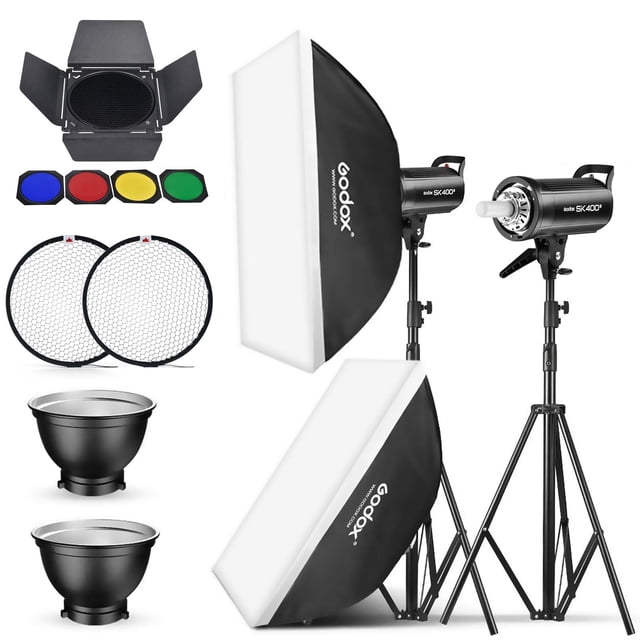 Luz estroboscópica Studio Flash Godox SK400II, 800 W, paquete de 2