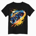 thumbnail image 4 of TOWED22 Boys T Shirt Summer Short Sleeve Toddler Tshirts 2-7 Years Cotton Kids Athletic Shirts & Tees(Black,11-12 Y), 4 of 4