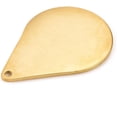 thumbnail image 2 of 5 Pcs 304 Stainless Steel Teardop Pendants Golden Pendant with Stamping Blank Tag Golden Teardop Pendant Accessory for Women Jewelry DIY Necklace Bracelet Craft Making 24x17x1mm 5pcs, 2 of 2
