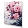 thumbnail image 2 of Designart "Serenity in Flowers Pink Minimalist Beauty I" Abstract Botanicals Wall Art Living Room, 2 of 5