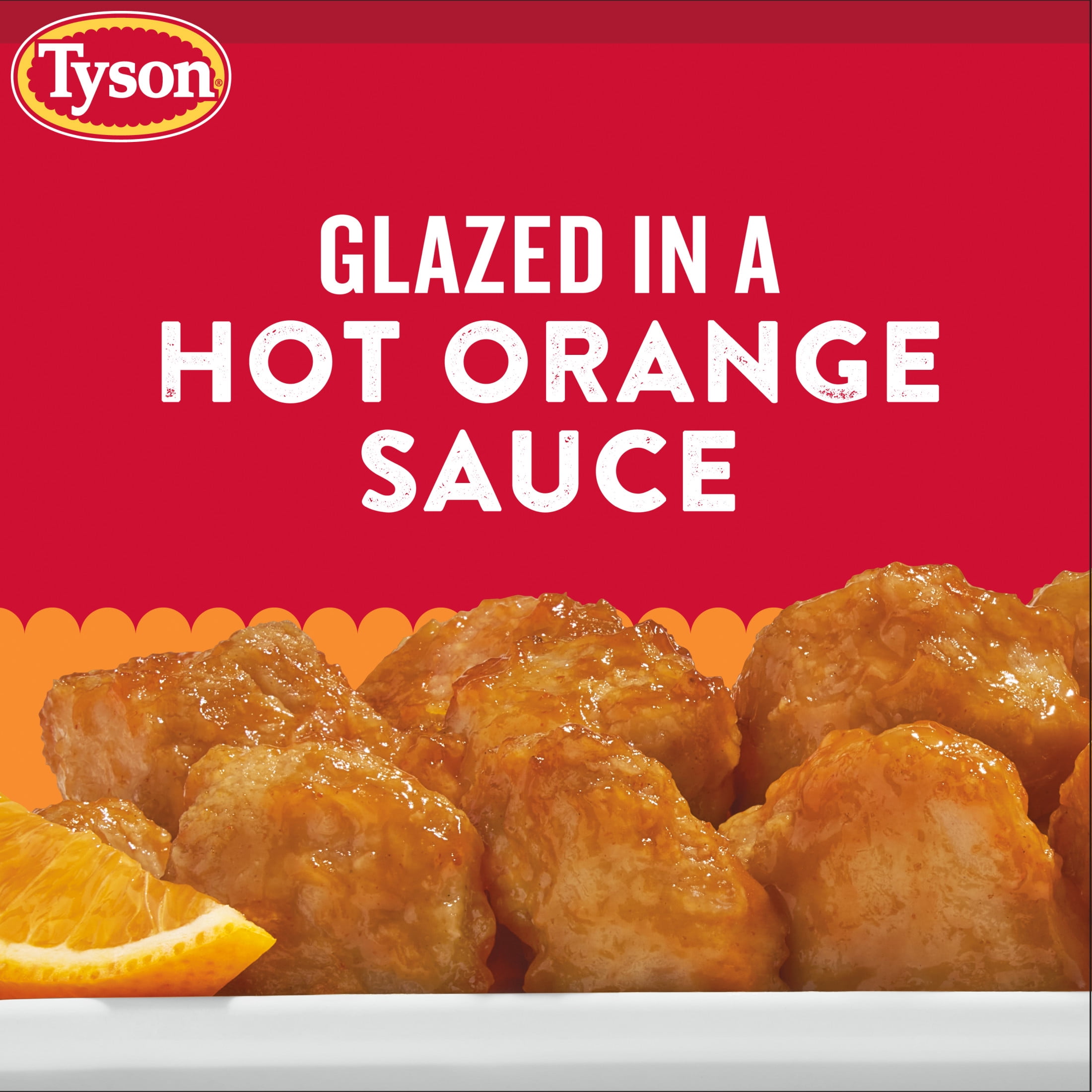 Tyson Hot Orange Boneless Chicken Bites, 20 oz (Frozen, Fully Cooked)