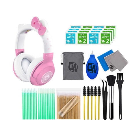 Razer Kraken Hello Kitty Edition Wireless Headset Pink With Cleaning Kit Bolt Axtion Bundle Like New