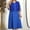 Blue, variant on Women Plus Size Dress Coat Set Plus Size Party Outfit Floral Lace Embroidery Midi Dress Set For Plus Size Women Elegant Party Outfit Set Midi Dresses for Women Summer Casual Mini Dress Knit Sleeveless