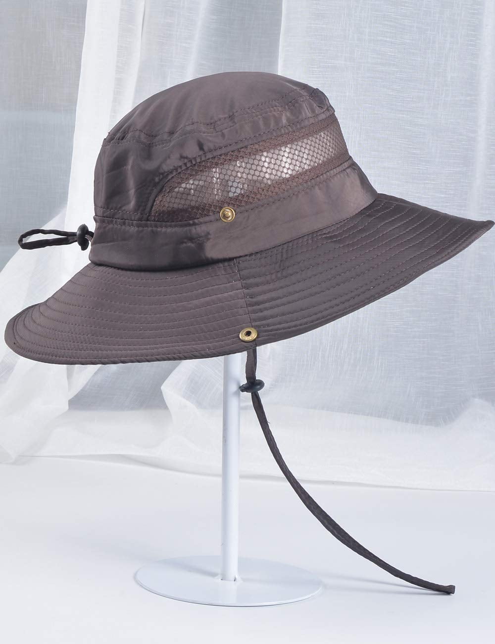 Sun Hat w/ 2 Fans Wide Brim Fishing Hats For Men and Women UV Protection  I6G1