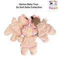 thumbnail image 4 of Genius Baby Jouets Classiques Ma Première Poupée Bébé Fille Douce, Robe Rose avec Cheveux Bruns, 11 Pouces, 4 of 5