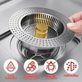 thumbnail image 2 of Kitchen Sink Drain Strainer Stoppers AntiClog Sink Stoppers Sink Bounce Cores Strainer Basket Filter Sink Strainer, 2 of 11