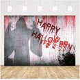 thumbnail image 2 of Fondo de vinilo para fotografía de Halloween, terrorífico, de 2,1 x 1,5 m, con fantasmas sangrientos, para decoración de fiestas de Halloween, accesorios para fotomatón, 2 of 5